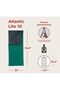 Sleeping Bag Atlantic Lite 10, Rectangular Single Sleeping Bag, Indoor & Outdoor, 2 Season, Lightweight Summer Sleeping Bag, for Adults, 190 x 84 cm, Comfort Temperature +8° C - 5