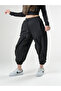 Black Women's Jogger Pants with Stitching Detail Coc2758 - 3