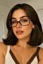 Oval Round Bone Transparent Women Men Unisex Blue Light Protection Screen Goggles Glasses - 2