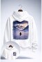 Unisex Oversized but Why Nihilist False Penguin Back Printed Hooded Sweatshirt