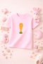 Football Themed Printed Girls Boys Tshirt T-Shirt Tee Comfortable Soft 100% Cotton