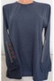 Er clothing winter cotton jersey blouse long sleeve crew neck embroidered lace - 4