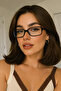 Oval Round Bone Transparent Women Men Unisex Blue Light Protection Screen Goggles Glasses - 2