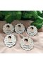 10 Pieces of Printed Wooden Baby Magnets Circumcision Birthday Party Magnets
