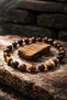 Tiger's Eye Elegant Dorical 6 mm Natural Stone Bracelet (Trend Bohemian) - 3