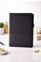 Luxurious Faux Leather Fabric Detailed, Striped Undated Agenda with 100 Yp Pen as a Gift - 4