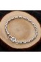 22cm New Silver Color Male Personality Six Character True Words Hemp Rope Bracelet Thai Retro Trendy