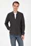 Men's Regular Fit Zippered Black Knitted Cardigan 50308895-Vr046