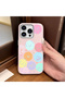 غطاء هاتف من السيليكون متوافق مع iPhone 14 Pro، مزود بنمط وجه مبتسم مضحك وملمس جلدي. - 2