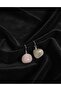 Pink Quartz Natural Stone Earrings - 3
