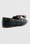 Women's Suede Loafer with Lace-Up Tassel Detail Lumia Navy Blue - 4