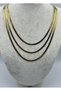 Steel Gold 3-Piece Italian Necklace 4mm - 25-Clkk278 - 2