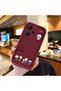 Redmi Note 13 Pro Plus Compatible Impact Protection Lens Protection Claret Red Silicone Case Cute Snoopy Pattern