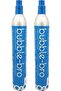 bubblebro 60L CO2 Cylinder - 2 Pack 410g Food-Grade CO2 - Compatible with Drinkmate & EU/US Soda Mak