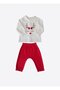 Organic New Year's Deer Set of 2 Red