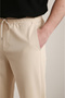 Men's Beige Baggy Loose Fit (Oversize) Parachute Fabric Sweatpants – Quick-Drying, Lightweight, and Comfortable - 5