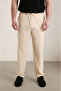 Men's Beige Baggy Loose Fit (Oversize) Parachute Fabric Sweatpants – Quick-Drying, Lightweight, and Comfortable