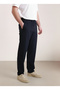 Men's Navy Blue Baggy Loose Fit (Oversize) Parachute Fabric Sweatpants – Quick-Drying, Lightweight, and Comfortable - 6