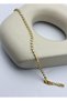 Steel Gold Mini Round Stone Waterway Bracelet - 26Slb44 - 2