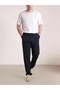 Men's Navy Blue Baggy Loose Fit (Oversize) Parachute Fabric Sweatpants – Quick-Drying, Lightweight, and Comfortable
