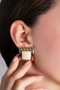 Gold Framed Vintage Earrings - 2