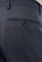 Men's Navy Blue Flat Flexible Side Pocket Slim Fit Trousers 1003245209_204 - 5