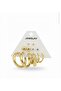 Gold Color 12Pcs (6 Pairs) Stainless Steel Earring Set 2