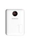 Compact Power Bank 10000mAh With Micro USB/Type C/Lightning Port White OM10-301-02