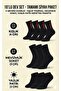 10-Piece Black 4-Season Set - Winter Thermal, Seasonal Socks and Summer Bootie Socks Pack