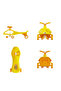 - Ride-On Twist Car for Kids, 360° Steering, Indoor & Outdoor, Yellow, 3-8 Y - 6