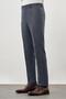 Men's Navy Blue Flat Flexible Side Pocket Slim Fit Trousers 1003245209_204 - 3