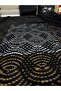 Black Circle Patterned Guipure Lace Fabric - 130 cm Wide - 2