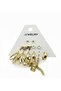 Gold Color 12 Pcs (6 Pairs) Stainless Steel Earring Set 11