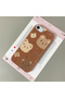 iPhone 7/8/Se 2020 2022 Compatible, Stylish Phone Case with Cute Teddy Bear Pattern and Leather Texture.