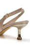 Women's Pointed Toe Style Heeled Evening Dress Shoes and Portfolio Clutch Chain Strap Bag - 8
