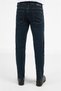 Navy Blue Gabardine 5-Pocket Straight Leg Casual Slim Fit Cotton Denim Trousers 1023255164 - 5