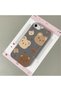 iPhone 7/8/Se 2020 2022 Compatible, Stylish Phone Case with Cute Teddy Bear Pattern and Leather Texture.