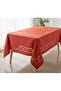 Jumbo 12-Person King Size Waterproof Stain-Resistant Tablecloth 160X260 cm Red