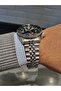 Black Dial Japanese Made Gmt Calendar Men's Wristwatch 10 Atm Water Resistant - 4