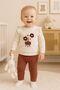 Baby Girl Cotton Floral Embroidered 2-Piece Set - 3
