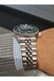 Green Dial Japanese Made Gmt Calendar Men's Wristwatch 10 Atm Water Resistant - 4