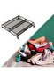 Metal Mesh Under Bed Shoe Storage Rack with Wheels, Black, Rolling Organiser for Footwear - 5