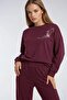 Embroidered Crew Neck Sweatshirt and Straight-Leg Trousers Two-Piece Set Bersan Collection - 2
