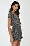 Printed V-Neck Short Leg Mini Jumpsuit Busem Collection - 2