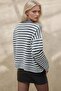 Striped Relaxed Fit Soft Thick Knitwear Sweater - 3