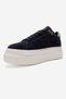 NERA Navy Suede Genuine Leather Women's Casual Sneakers - 4