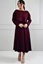Women's Long Sleeve Crop Dress with Straps Double Set - 3