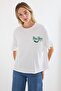Bdart Printed Straight Neck Loose Fit T-Shirt - 2