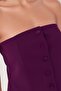 Strapless Buttoned Fitted Top - 4