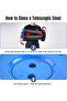 Portable Telescopic folding Camping Stool. Adjustable Height Lightweight - 3